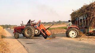 alghazi 65 hp tractor  fiat 640 tractor power  mf 375 tractor stunts  Nadeem Vlog 