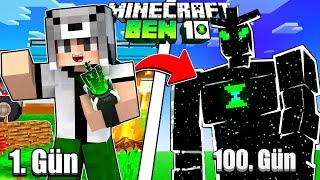 100 GÜN BOYUNCA OMNİTRİX İLE HAYATTA KALMAK  - Minecraft