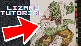 Draw Marvel Spiderman Villains The Lizard Tutorial