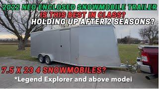 2022 NEO snowmobile trailer 2 year review. Best in class enclosed aluminum trailer? Worth the money?