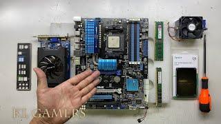 AMD FX 8320E ASUS M5A99X EVO R2.0 GIGABYTE GT220 Gaming PC Build