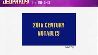 Jeopardy Adult Online Contestant Test - April 11 2019