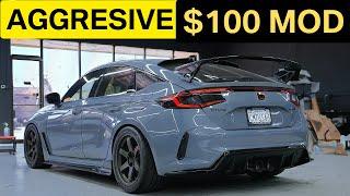 MOST AGGRESIVE MOD FOR UNDER $100 2023+ HONDA CIVIC TYPE-R FL5