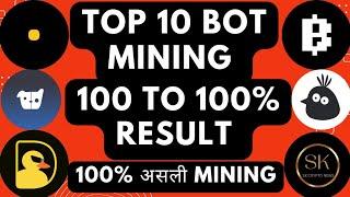 Top 10 Bot Mining 100% Real Telegram Mining Dotcoin listing Wcoin withdraw X Empire Withdraw Major