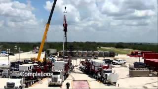 Timelapse of drilling & fracking a well