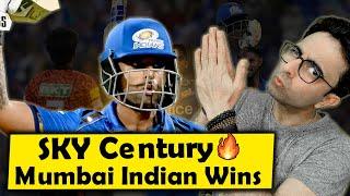 Suryakumar Yadav Hits Six To Reach Hundred And Win Match For Mumbai Indians In One Blow