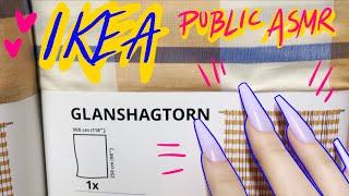 PUBLIC ASMR in IKEA First time doing public ASMR - Tap&scratch around NO TALKING 