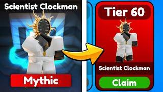 I Got The NEW Tier 60 SCIENTIST CLOCKMAN.. Toilet Tower Defense