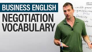 Professional & Business English Negotiating Vocabulary