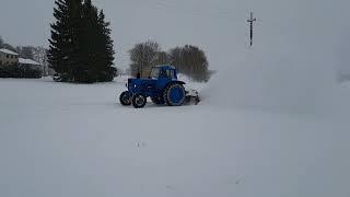 MTZ 82 and Finnish snow blower