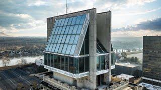 Exploring an ABANDONED $7000000 Futuristic Glass Penthouse  Abandoned Skyscraper