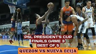 4TH QUARTER GAME QUEZON VS NUEVA ECIJA FINALS GAME 3  QUEZON LAMANG NA SA SERYE 2-1  PSL