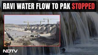 Ravi River Water Stopped To Pakistan  India Stops Ravi River Water Flow To Pakistan