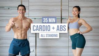 35 MIN CARDIO + ABS ALL-STANDING I with warm up high vs. low impact