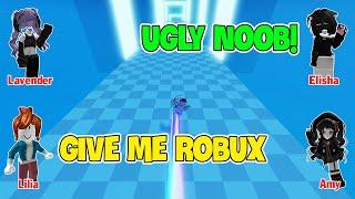 TEXT To Speech Emoji Groupchat Conversations  She Pretends To Be A Noob To Scam Robux