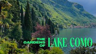 Gardens of Lake Como Italy  Walking Tour - 4K