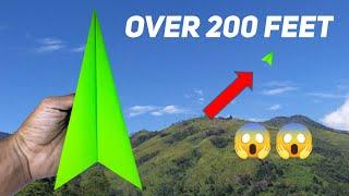 Paper Planes 200 FEET How To Make Paper Airplane That Flies Far