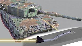 T-80U vs Leopard 2A4  3BM42  Armor Penetration Simulation