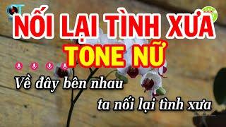 Karaoke Nối Lại Tình Xưa Tone Nữ  Bm  Nhạc Sống Hay Nhất  Karaoke Xóm Lộ