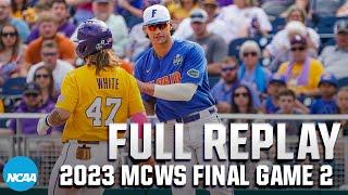 Florida vs. LSU 2023 Mens College World Series Final Game 2  FULL REPLAY