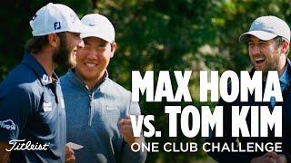 Max Homa vs. Tom Kim  The Titleist One Club Challenge with No Laying Up
