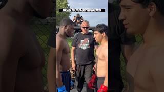 African MMA Fighter vs Chechen Wrestler Full Fight 18 o clock #mma #mixedmartialarts #mmafight