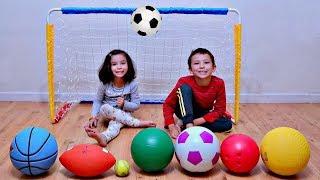 Learn The Names of Sport Ball with Indoor Fun for Children