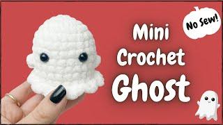 Quick No-Sew Crochet Ghost Full Tutorial  Free Amigurumi Halloween Pattern