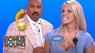 Steve Harvey Is SPEECHLESS Funniest Family Feud Round EVER