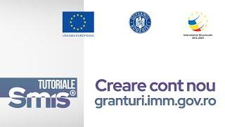SMIS.ro - Tutorial creare cont platforma Granturi IMM