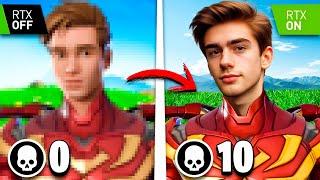 FORTNITE PERO por CADA KILL los GRÁFICOS se hacen REALISTAS  JorgeIsaac115