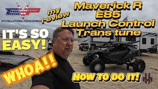Maverick R testing EVO transmission tune. How to launch control