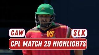 CPL 2024 Match 29 Highlights  Guyana Amazon Warriors vs Saint Lucia Kings