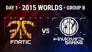 Fnatic vs Invictus Gaming HIGHLIGHTS  S5 Worlds 2015 Group Stage Day 1 Game 1  FNC vs IG D1G1