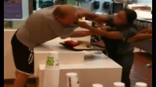 McDonalds Employee Fights Back After Argument Over Straw