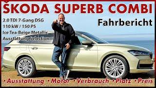 Skoda Superb Combi 2.0 TDI - Der große Kombi als Diesel im Test  Fahren Daten Fakten Review 2024