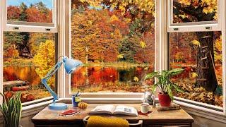 Easy Breezy Fall Study Ambience calming wind birds and chimes for relaxation and focus