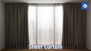 Sheer Curtain in V-Ray 6 for SketchUp  Sketchup vray