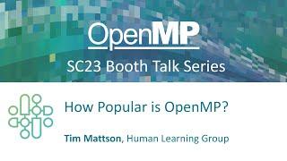 How Popular is OpenMP?