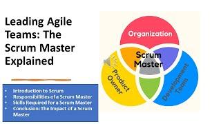 Become a Scrum Master Understand Scrum Master Role & Responsibilities in Agile