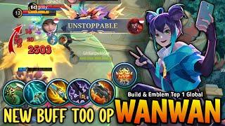 Wanwan New Buffed Too OVERPOWERED with Best Combination Build TRY NOW - Build Top 1 Global Wanwan
