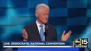 FLIRT ALERT Bill Clinton talks about meeting Hillary Clinton - Democratic National Convention