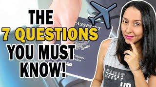 Customs & Immigration 7 QUESTIONS English At The Airport