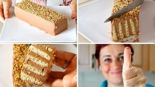MATTONCINO DOLCE DI BENEDETTA  Ricetta Facile Senza Cottura - Nutella Brick Cake Easy Recipe