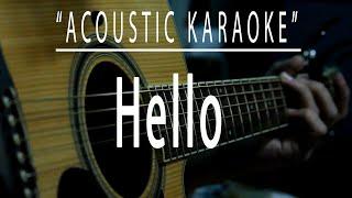 Hello - Acoustic karaoke Lionel Richie