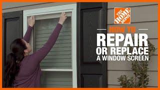 How to Repair or Replace a Window Screen  The Home Depot