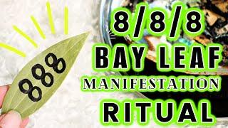 888 BAY LEAF MANIFESTATION RITUAL  POWERFUL TIME TO MANIFEST WITH A BAY LEAF