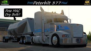 *Free Peterbilt 377*Cat 3406e*Mac Dry Bulk Sugar Haul Harve to Great Falls PNG8KJBX2 ATS 4K 1.47