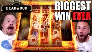 SUPER MEGA WIN - Deadwood My BIGGEST Slot Win EVER