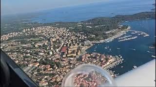 Kroatiens Adria Küste v. ObenVorfreude auf d. #urlaub #kroatien #Reisevlog #flugzeug #reisetipps